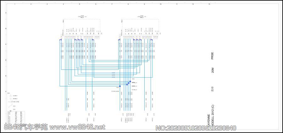 2012保时捷卡宴全车电路图(20M) PRSE（Porsche 后排座椅娱乐系统）